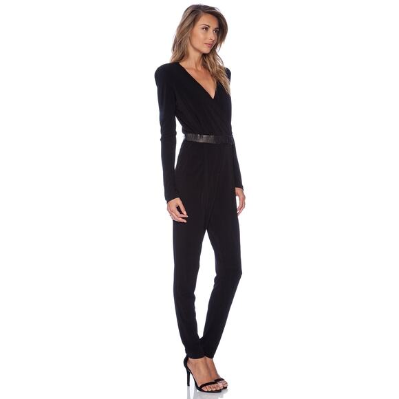 Rachel Zoe Shiloh Cut Out Jumpsuit - Black - Size 4 - Picture 8 of 8